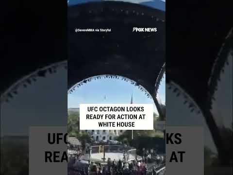 UFC Octagon looks READY FOR ACTION at White House #foxnews #news #us #fox