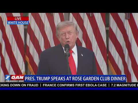 LIVE: TRUMP SPEAKS AT ROSE GARDEN