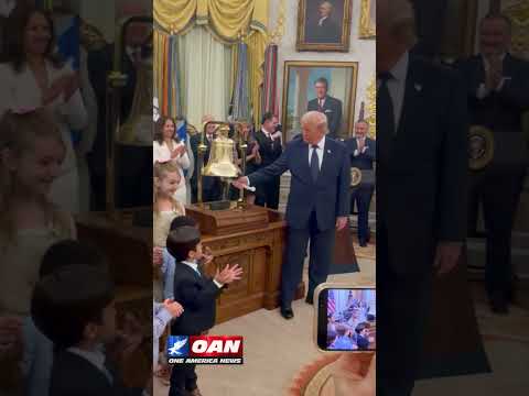 President Trump rang the opening bell as part of a ceremony celebrating the launch of Trump Accounts