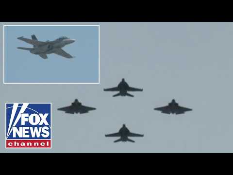 ‘Matched by none’: US Navy fighter jets fly over Washington, DC