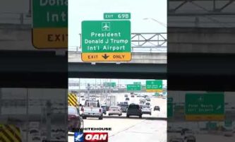 The White House highlights new signage at President Donald J. Trump International Airport