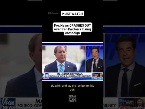 Fox News CRASHES OUT over Ken Paxton’s losing campaign