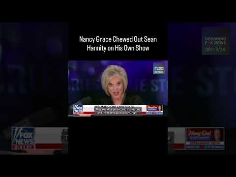 Nancy Grace ROASTS Sean Hannity Over His Weird Flex 😂 #NancyGrace #Hannity #FoxNews