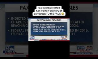 Fox News just listed Ken Paxton's history of corruption TO HIS FACE 2 Fox News just listed Ken Paxton's history of corruption TO HIS FACE