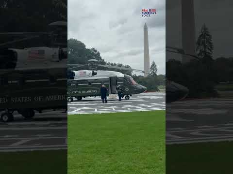 FLOTUS & POTUS board Marine One headed for JBA to greet President Xi
