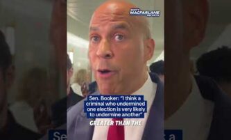 Booker on Trump: I think a criminal who undermined one election is very likely to undermine another