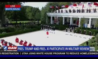 LIVE: PRES. TRUMP AND PRES. XI PARTICIPATE IN MILITARY REVIEW