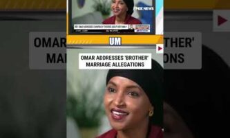 Omar addresses claims she married brother #shorts